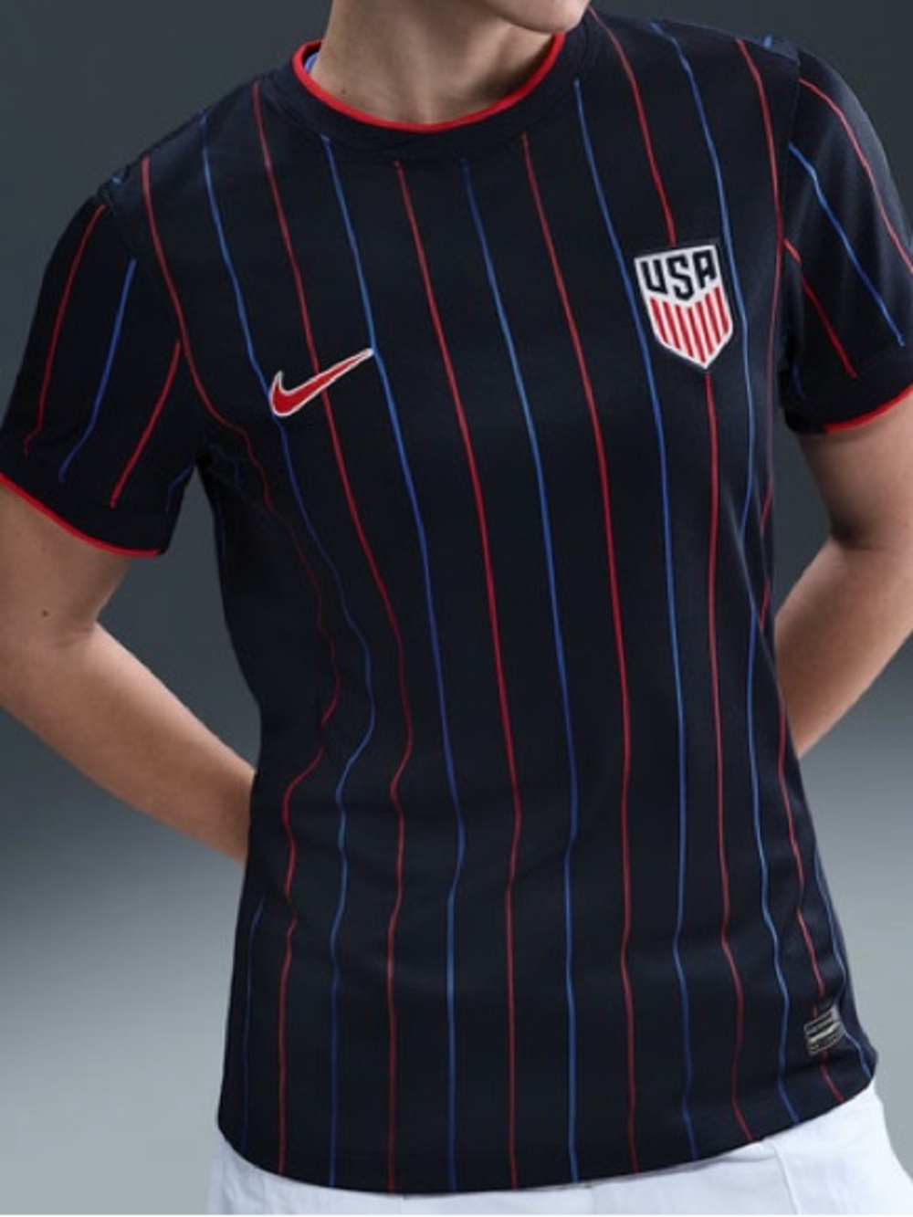 Nike 2025 USMNT Heartbeat Stadium Away Soccer Jersey - MENS SIZING WEAR OVERSIZE